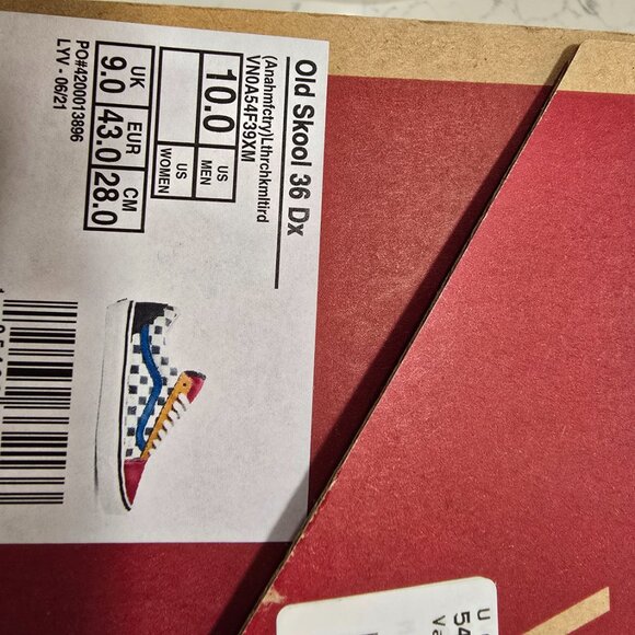 Vans Old Skool 36 DX Anaheim Factory Leather Checkerboard Shoes New SIZE 10 - Picture 9 of 14